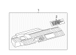 2015 Toyota Prius Plug-In Emblem Diagram - 11291-37070