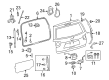 2013 Toyota Sequoia Door Lock Cylinder Diagram - 69055-0C020