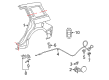 Scion xA Fuel Door Release Cable Diagram - 77035-52021