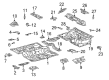 2000 Toyota 4Runner Front Cross-Member Diagram - 57451-35030