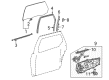 2005 Toyota Sienna Weather Strip Diagram - 68180-08010