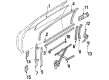 1989 Toyota Corolla Door Lock Cylinder Diagram - 69051-12240