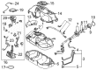 2023 Toyota RAV4 Prime Fuel Tank Strap Diagram - 77601-42140