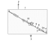 2011 Toyota 4Runner Rack And Pinion Diagram - 44200-35094