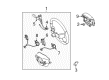 2012 Toyota Matrix Steering Column Cover Diagram - 45187-02060-B0