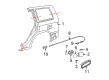 2005 Toyota Highlander Fuel Door Diagram - 77350-48070