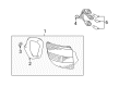 Toyota Celica Tail Light Diagram - 81561-2B390