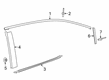 2022 Toyota Corolla Door Moldings Diagram - 75765-02010