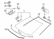 Toyota Corolla Windshield Diagram - 56101-12909