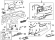 2023 Toyota Highlander Dash Panel Vent Portion Covers Diagram - 55606-0E060