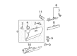 2005 Toyota Prius Dash Panel Vent Portion Covers Diagram - 55607-47020