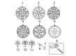 Toyota Solara Wheel Cover Diagram - 42603-AC040