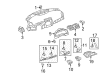 Toyota Camry Dash Panel Vent Portion Covers Diagram - 55607-06040