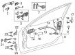 2022 Toyota Corolla Cross Interior Door Handle Diagram - 69205-02380-A0