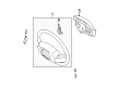 1995 Toyota Avalon Steering Column Cover Diagram - 45186-07010-C0