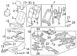 2023 Toyota Sequoia Seat Cushion Diagram - 71502-0C020