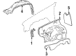 1985 Toyota Pickup Mud Flaps Diagram - 76621-39055