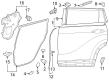 Toyota Grand Highlander Weather Strip Diagram - 67871-0E140