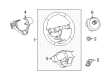 2018 Toyota Yaris Steering Column Cover Diagram - 45186-0D150-C0