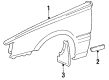 Toyota Camry Fender Diagram - 53801-32030