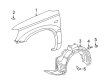 Toyota Highlander Fender Diagram - 53801-48070