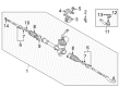 2001 Toyota Prius Rack And Pinion Diagram - 44200-49055