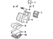 1992 Toyota Camry Seat Cover Diagram - 71071-33131-B0