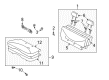 Toyota Prius Seat Cushion Diagram - 71460-47040-K0