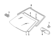 Scion Windshield Diagram - 56111-52150-8N