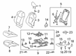 2020 Toyota Corolla Seat Cover Diagram - 71074-0ZQ10-B5