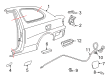 2003 Toyota Echo Fuel Door Diagram - 77350-52050