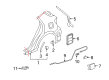 Toyota Matrix Fuel Door Release Cable Diagram - 77035-02210