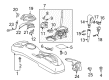 Scion xB Center Console Base Diagram - 58910-52070-B0