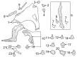 Toyota GR Corolla Wheelhouse Diagram - 53805-12150