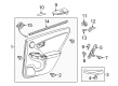 Toyota Prius Plug-In Weather Strip Diagram - 68173-47040