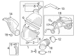 2024 Toyota Grand Highlander Crankcase Breather Hose Diagram - 12260-25020