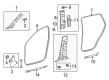 2018 Toyota RAV4 Weather Strip Diagram - 62332-0R050