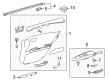 2018 Toyota Avalon Weather Strip Diagram - 68173-07011