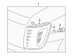 1996 Toyota 4Runner Side Marker Light Diagram - 81611-35310