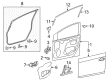 2010 Toyota Prius Door Seal Diagram - 67861-47030