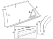 Toyota bZ4X Door Moldings Diagram - 75077-42070