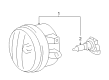 2010 Toyota Highlander Fog Light Diagram - 81210-0E022