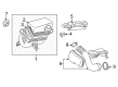 1998 Toyota Land Cruiser Air Duct Diagram - 53807-60050