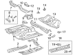 2005 Toyota Celica Floor Pan Diagram - 58212-20120