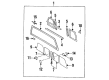 1985 Toyota Pickup Weather Strip Diagram - 64833-89106