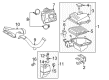 2011 Toyota Venza Air Filter Box Diagram - 17705-AD016