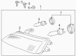 2002 Toyota Corolla Headlight Diagram - 81110-02110