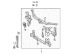 2003 Toyota Sienna Radiator Support Diagram - 53201-08010