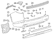 Toyota Grand Highlander Bumper Diagram - 52159-0E350