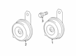 2021 Toyota RAV4 Horn Diagram - 86520-22260